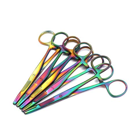 LAJA IMPORTS Set Of 5 Multi Titanium Color Rainbow Olsen HEGAR Needle