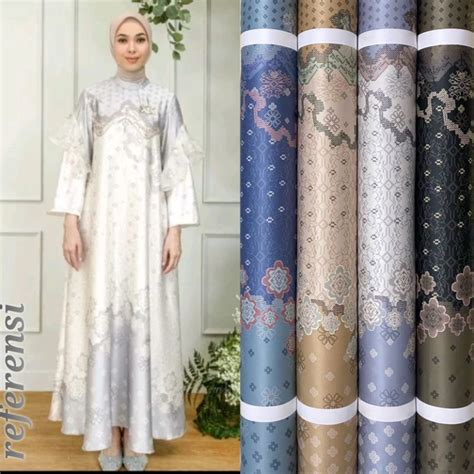 Jual Bahan Kain Dr Silk Motif Archipelago Anyelir Harga Setengah