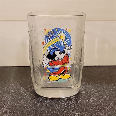 Dining Walt Disney Mickey Mouse Glass 200 Mcdonalds Fantasia