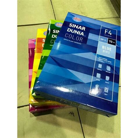 Detail Kertas Folio Berwarna Koleksi Nomer