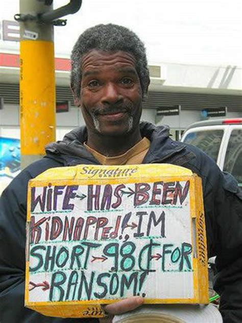 Funny Homeless Signs Pics