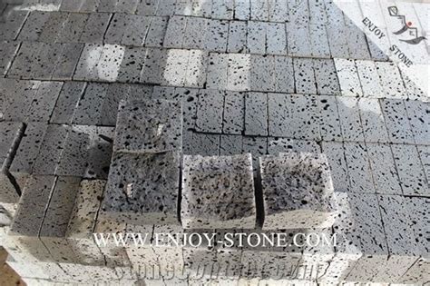 Lava Stone Hainan Grey Basalt Cut To Sizes Pavers Top Natural Split