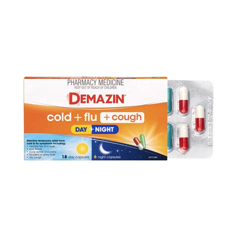 Day & Night Capsules | Cold & Flu Relief | Demazin