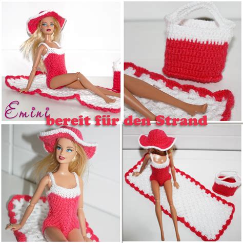 Bereit F R Den Strand Emini Crochet Barbie Clothes Barbie Clothes