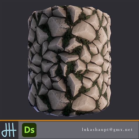 artstation stylized cobblestone material