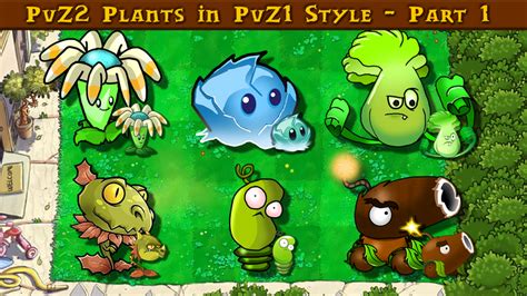 Pvz2 Plants In Original Game Style Part 1 Fandom