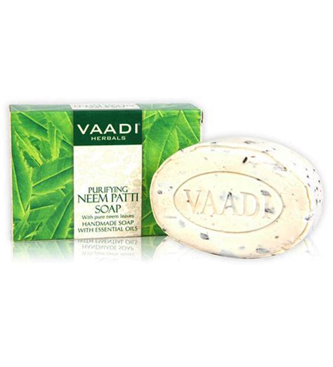 Vaadi Herbals Purifying Neem Patti Soaps With Pure Neem Leaves Pack Of 6 By Vaadi Herbals Online