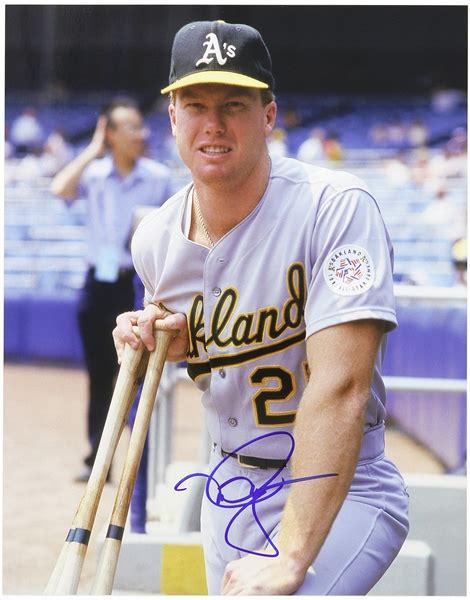 Lot Detail Mark Mcgwire Oakland A S Signed X Photo Jsa