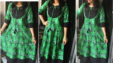 6 कल अनरकल 6 panel Anarkali kurti full tutorial step by step YouTube