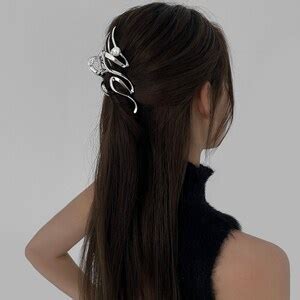 Liquid Metal Pearl Hair Claw Hair Claw Clip for Thin and Thick Hair ...