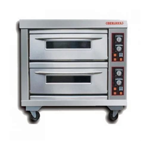 3 Phase Stainless Steel Berjaya Double Deck Oven For Baking Biscuit