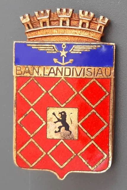 Ban Landivisiau S Mail Marine Base A Ronavale Insigne Original