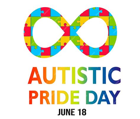 Premium Vector Autistic Pride Day Vector Autistic Rainbow Eight