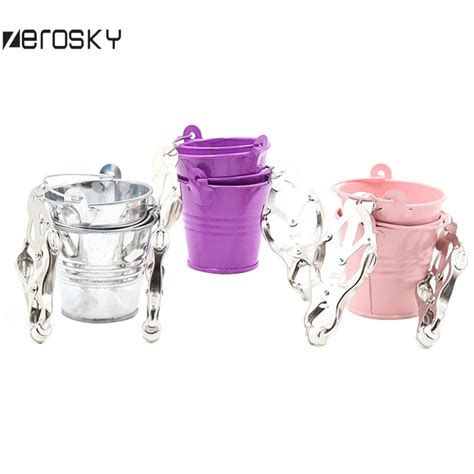 Zerosky 2pcs Butterfly Stainless Steel Nipple Clamp With Bucket Nipple Breast Clip Sex Slave Sm