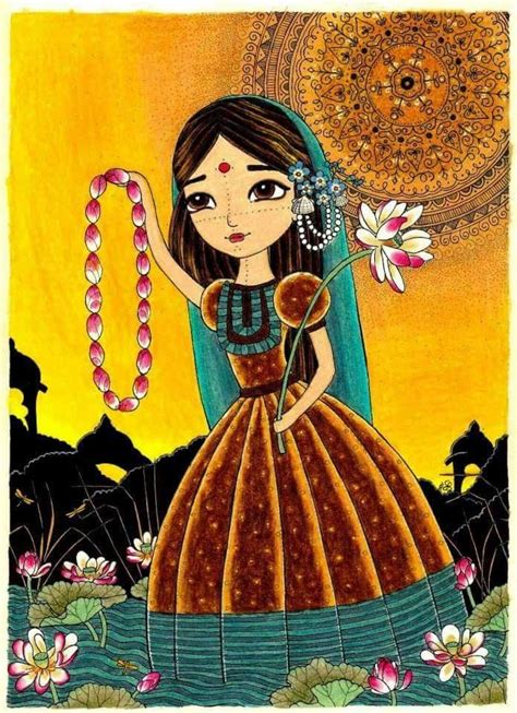 Beautiful Artwork of Yamuna Devi in Saragrahi