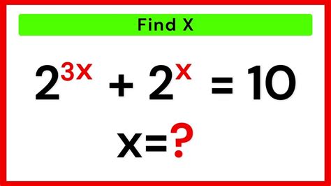 Brazil A Nice Math Olympiad Exponential Problem If X X