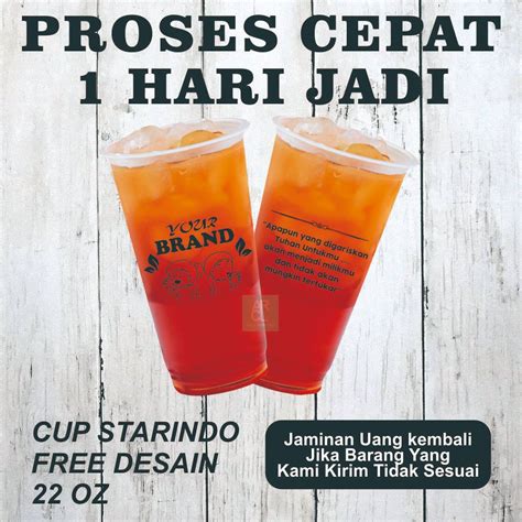 Jual Sablon Cup Plastik Datar Oz Merk Starindo Gram Cup Gelas