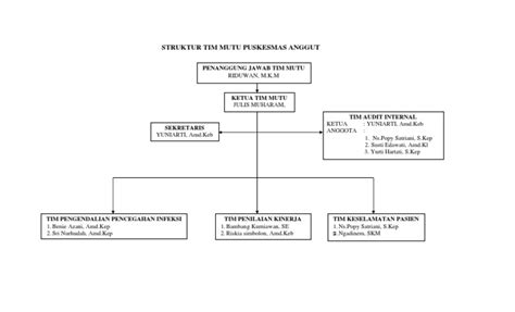Struktur Tim Mutu Puskesmas Anggut Pdf