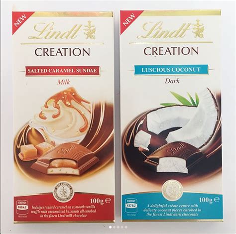 Lindt Creation Barssalted Caramel Sundae And Luscious Coconut Lindt