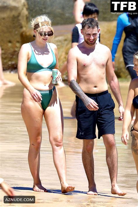 Missy Keating Sexy Shows Off Her Attractive Curves In A Green Bikini At