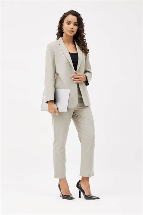 Update 81 Womens Grey Trouser Suit Super Hot In Cdgdbentre