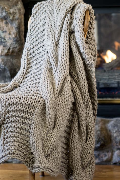 Cable Knit Blanket Pattern – Mama In A Stitch