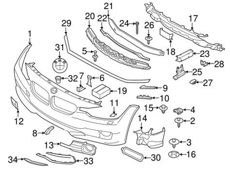 Bumper Components Front For Bmw I Xdrive Oem Vehicle Parts