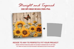 Sunflowers Butterflies Tumbler Wraps Graphic By Skye Design Creative