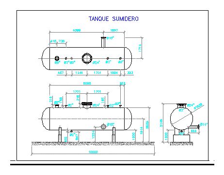 Underground Concrete Tanks In AutoCAD CAD Library