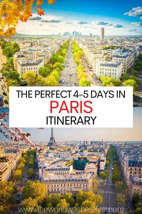 The Ultimate 4 To 5 Days In Paris Itinerary Artofit