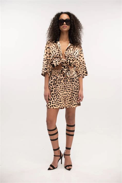 Typelove Satin Shorts Leo Nude Muse Boutique