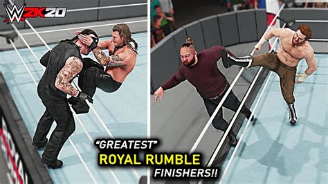 Wwe K Top Greatest Royal Rumble Finishers Youtube