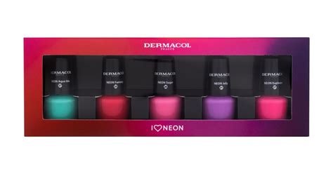 Dermacol Neon Nail Polish Set 2022 Poklon Set Lak Za Nokte 5 Ml Lak