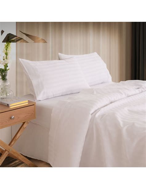 Kensington 1200TC Ultra Soft 100 Egyptian Cotton Striped Sheet Set