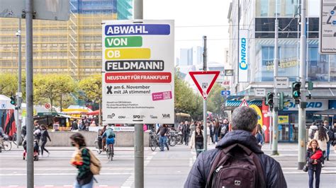 Abwahl Von Peter Feldmann Das Ist Kein Normaler Wahlkampf