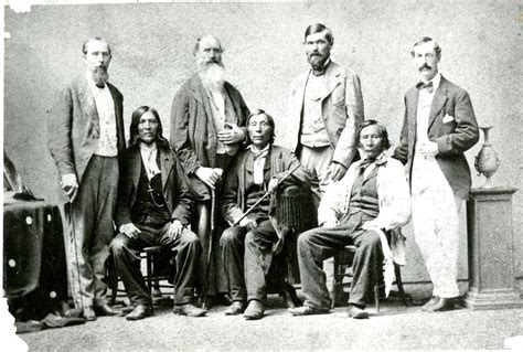 Native Americans who negotiated the ineffective Treaty of 1863 ...