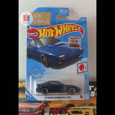 HOT WHEELS 風火輪 Mazda Savanna Rx Fc s 藍色原廠密封 VHTF 蝦皮購物