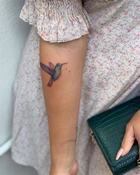 Hummingbird Wrist Tattoo