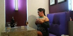 Busty Brunette Girl Smoking Playing Tnaflix