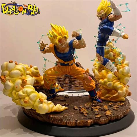 Anime Dragon Ball Super Saiyan Son Goku Vs Vegeta Est Tua Figura De