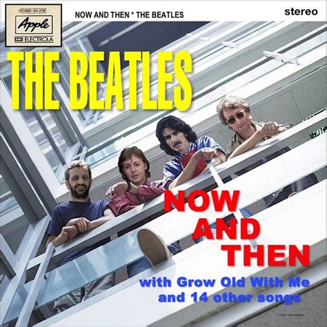 An Advertisement For The Beatles Featuring Four Men Sitting On A