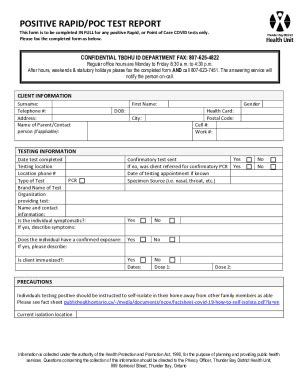 Fillable Online Washington State Covid Point Of Care Test Result