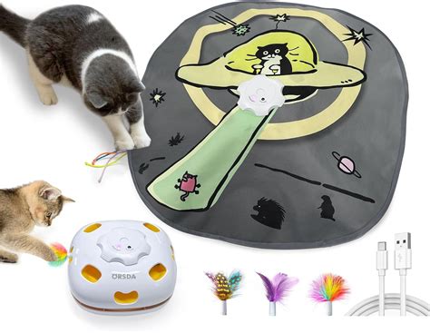 ORSDA Cat Toys Rechargeable 4in 1 Interactive Kitten Toy For Indoor