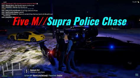 Gta V Roleplay Gsrp Police Chase In Supra Youtube