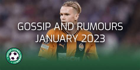 Transfer Window: gossip and rumours - Fantasy Football Community