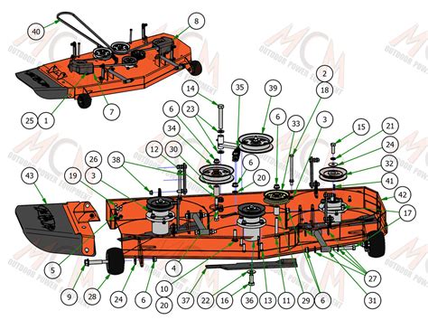 2021 Bad Boy Mowers Mz And Mz Magnum 48 Deck Assembly