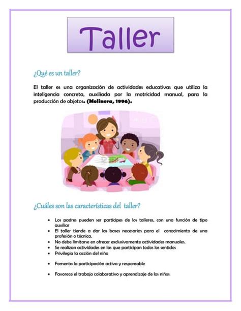 Como Hacer Un Taller Educativo Pdf Doncomo