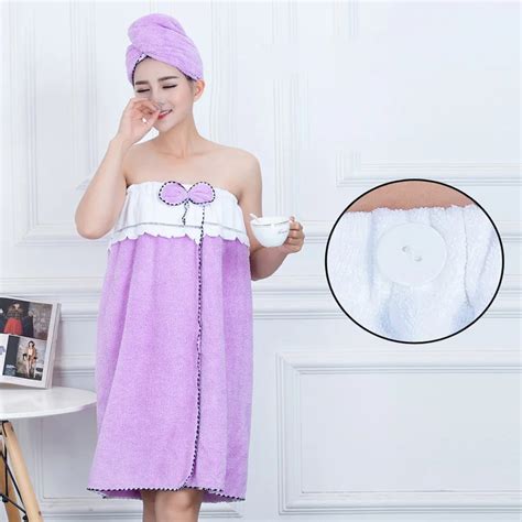 Free Shipping 1 Set Bath Towel Coral Velvet Can Be Worn Bath Towel Bath Robe Adult Beach Soft