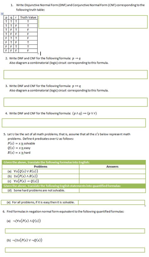 Solved: Write Disjunctive Normal Form (DNF) And Conjunctiv... | Chegg.com