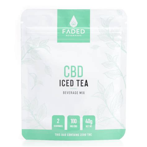 100mg CBD Iced Tea Faded Cannabis Co Cannabismo